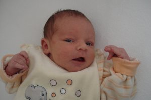 Nina, six days old