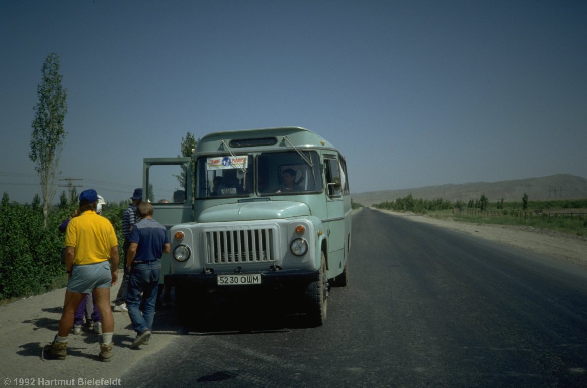 Abenteuerliche Fahrt von Osch nach Samarkand