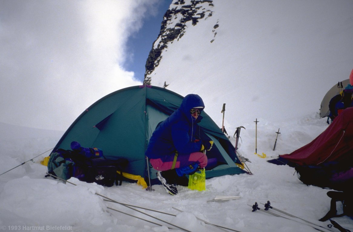 Lager 3 (eigentlich unser zweites Hochlager) auf 6400 m