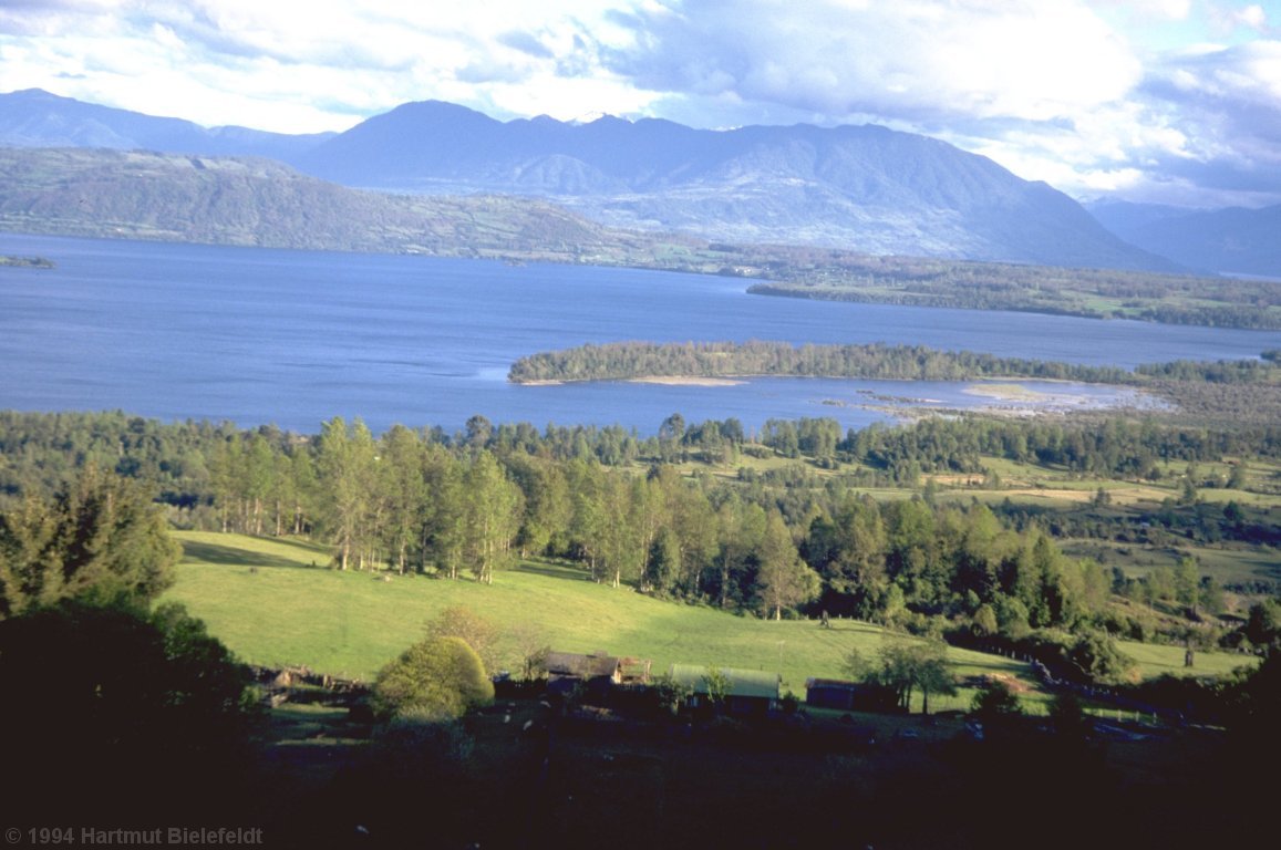 Lago Calafquen, south of  Villarica.