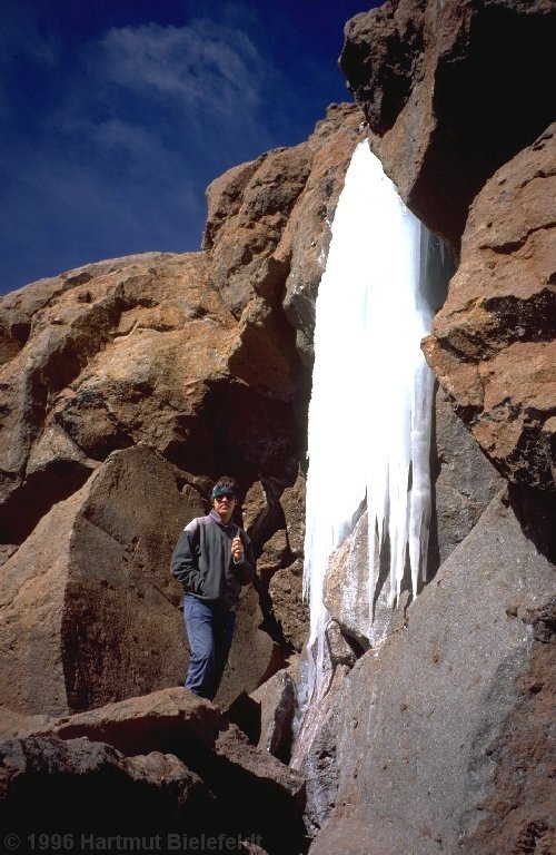 Am Cerro Colorado war das das einzige Wasser, das wir gefunden haben.