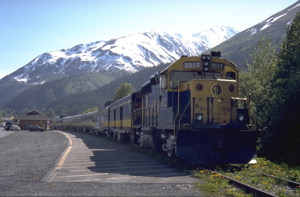 Der Rückweg nach Anchorage wird mit der Bahn zurückgelegt.