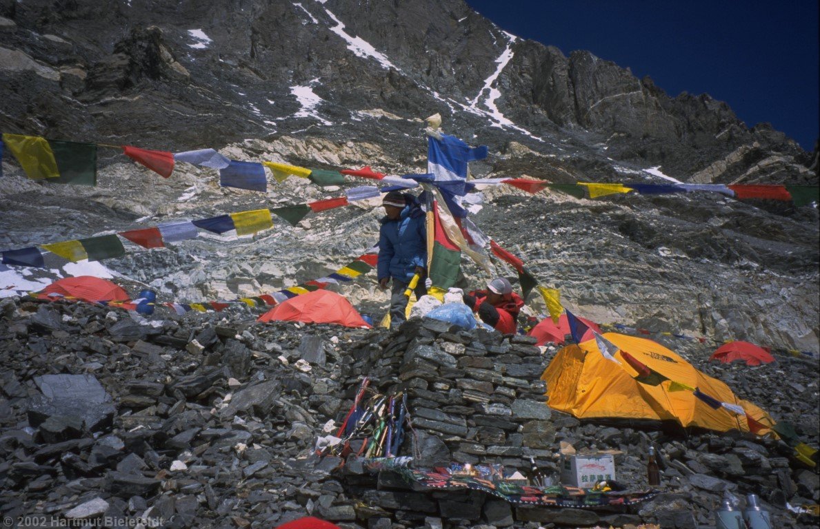 prayer flags are attached