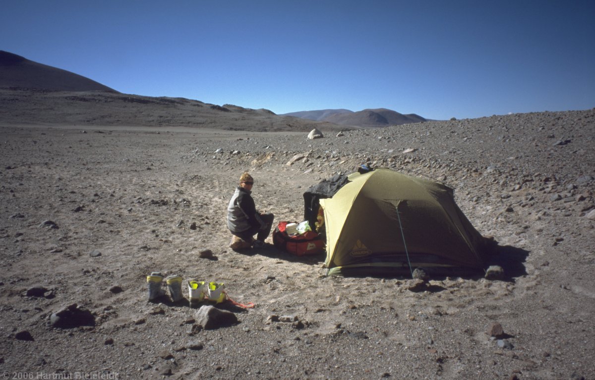 our base camp at 4750 m