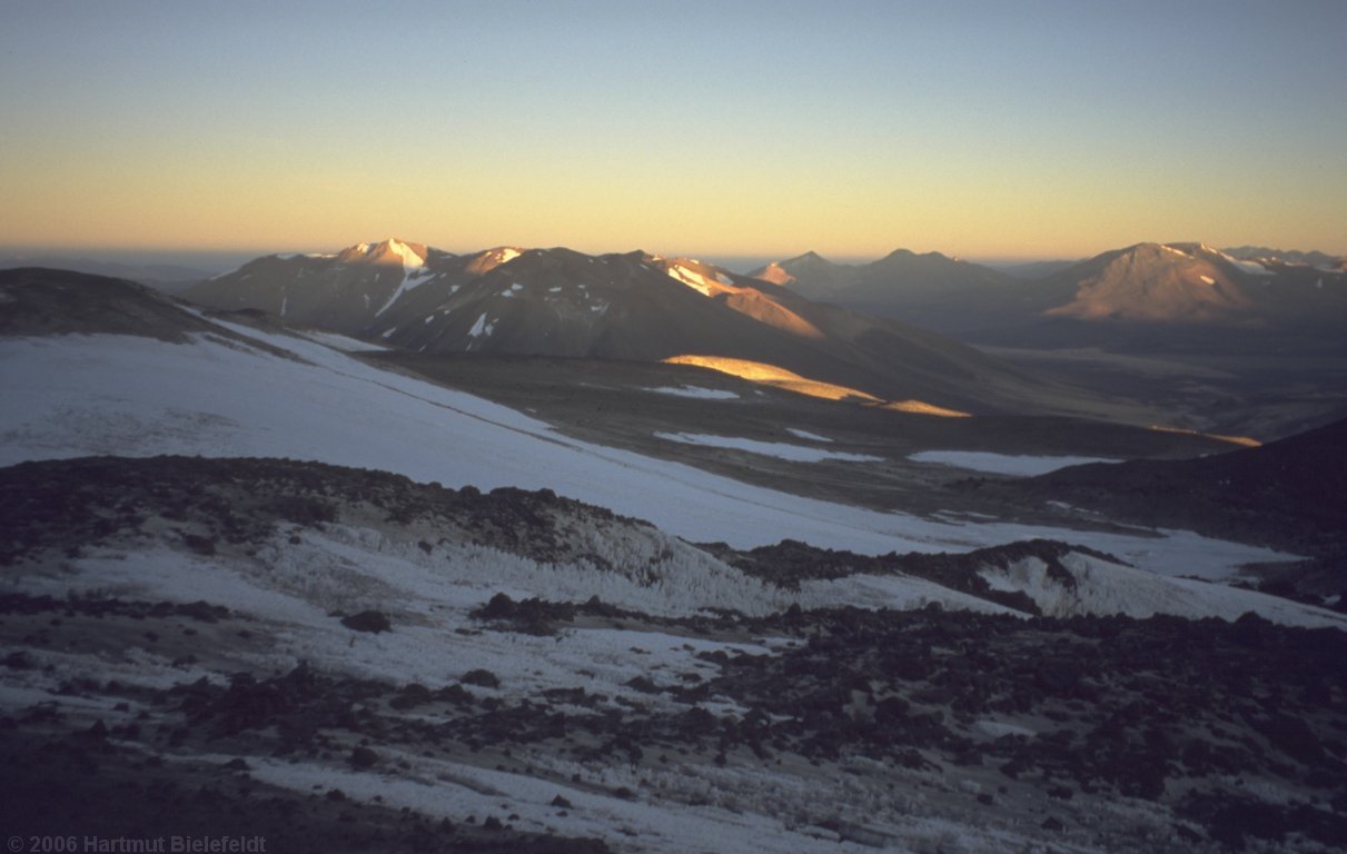 sunrise at about 6200 m