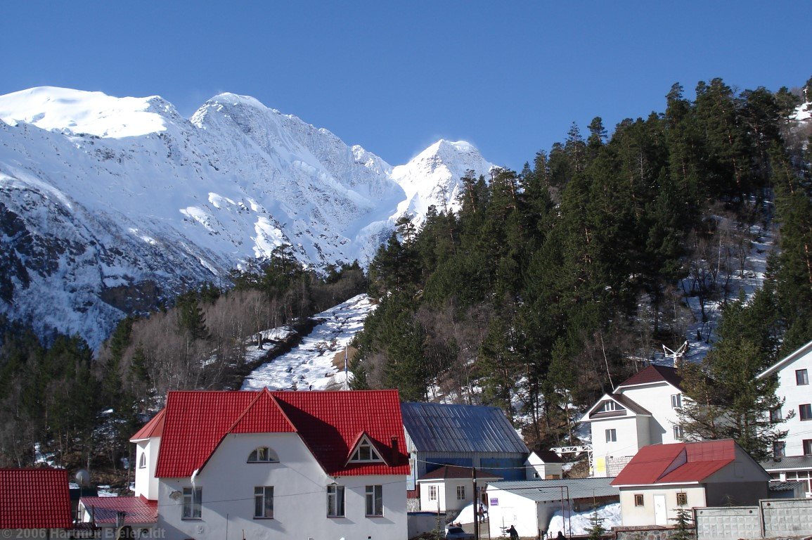 Cheget (2050 m) in the Baksan valley
