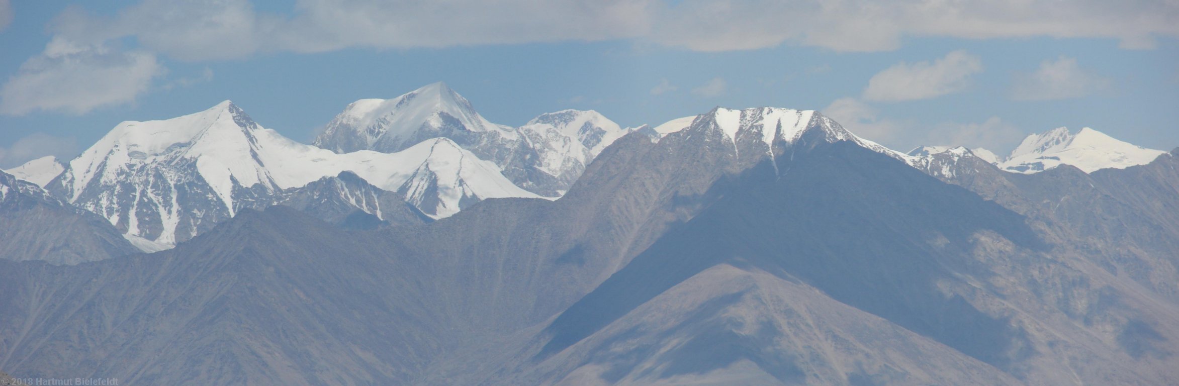erster Blick in den Karakorum: Saser Muztagh