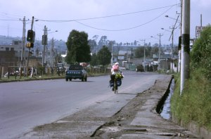 Der Weg aus Quito heraus