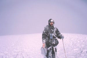 On the summit of Cotopaxi