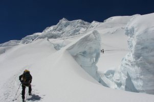 on the way to glacier camp