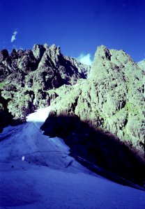 Das Couloir zur Punta Baretti