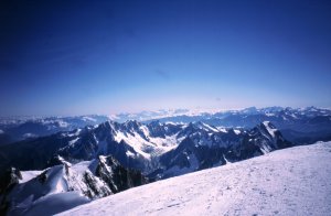 Aussicht auf Berner und Walliser Alpen
