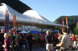 Start am Eisstadion in Inzell