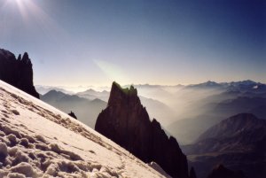 Inzwischen sind wir genauso hoch wie die Aiguille Noire