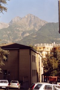 Mont Emilius vom Regionalkrankenhaus aus gesehen