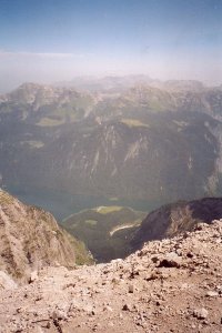 St. Bartholomä von der Südspitze gesehen