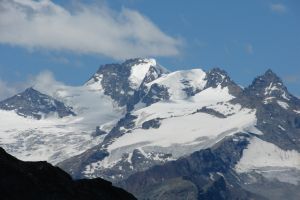 Fernsicht auf die 'Rückseite' des Gran Paradiso