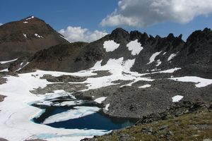 Blick zurück auf See, Grafspitze und Grauen Kopf