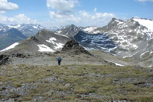 Unten liegt das Schafbichljoch