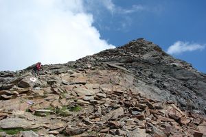 Die letzten 50 Meter: steil, aber gut markiert