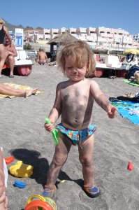 nachmittags am Strand