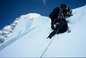 Descending to camp 4