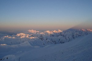 The shadow of Elbrus reaches far into the country