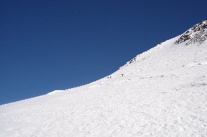 An endless traverse leads to the saddle