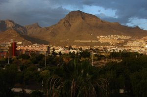 Conde, abends vom Hotel aus gesehen