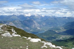 Die Brenta ist noch tief verschneit