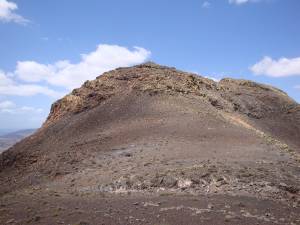 der Gipfelaufbau des Roque
