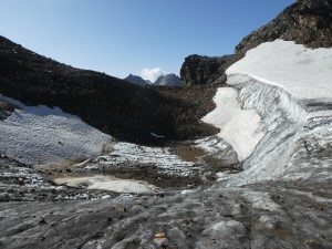 Hohlkehle (ohne See) an der Rotfluhlücke