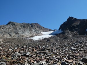 der südliche Klostertaler Gletscher, dahinter die Schneeglocke