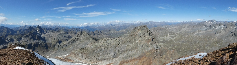 Aussicht nach Norden: Vorarlber, Verwall