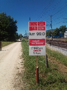 Der letzte Kilometer wird schön dynamisch gelaufen.