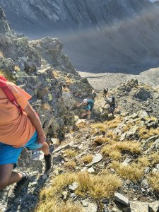 Durchstieg zum oberen Schuttfeld