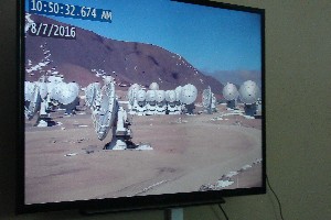 The telescope area can be seen only on the screen