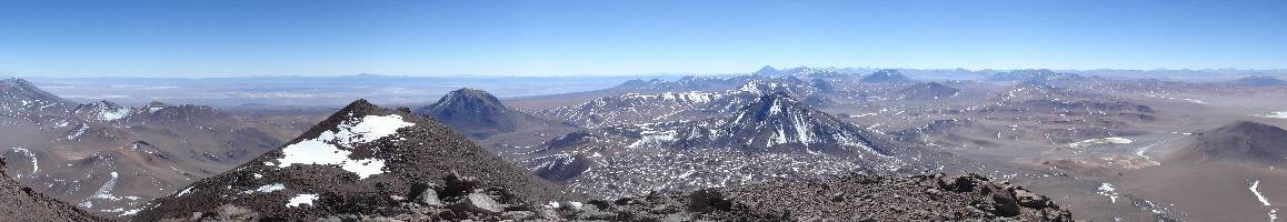 Aussicht von West über Nord bis Südost