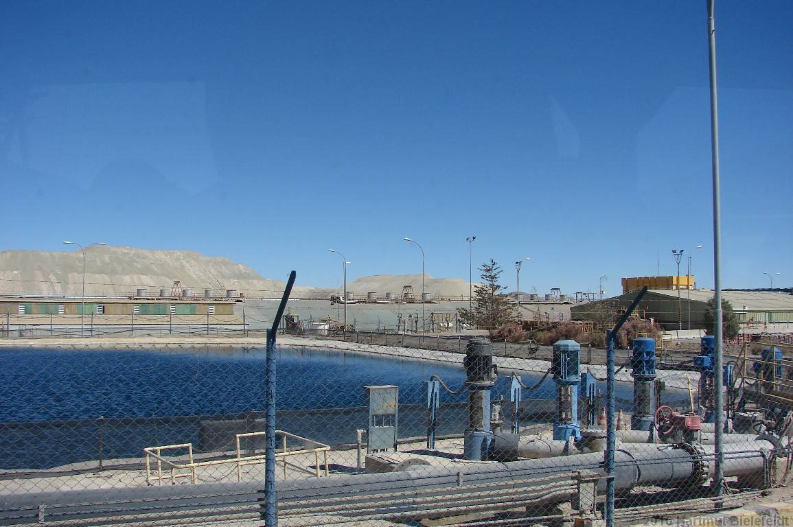 Chuquicamata: Die Elektrolysebecken zur Kupfergewinnung
