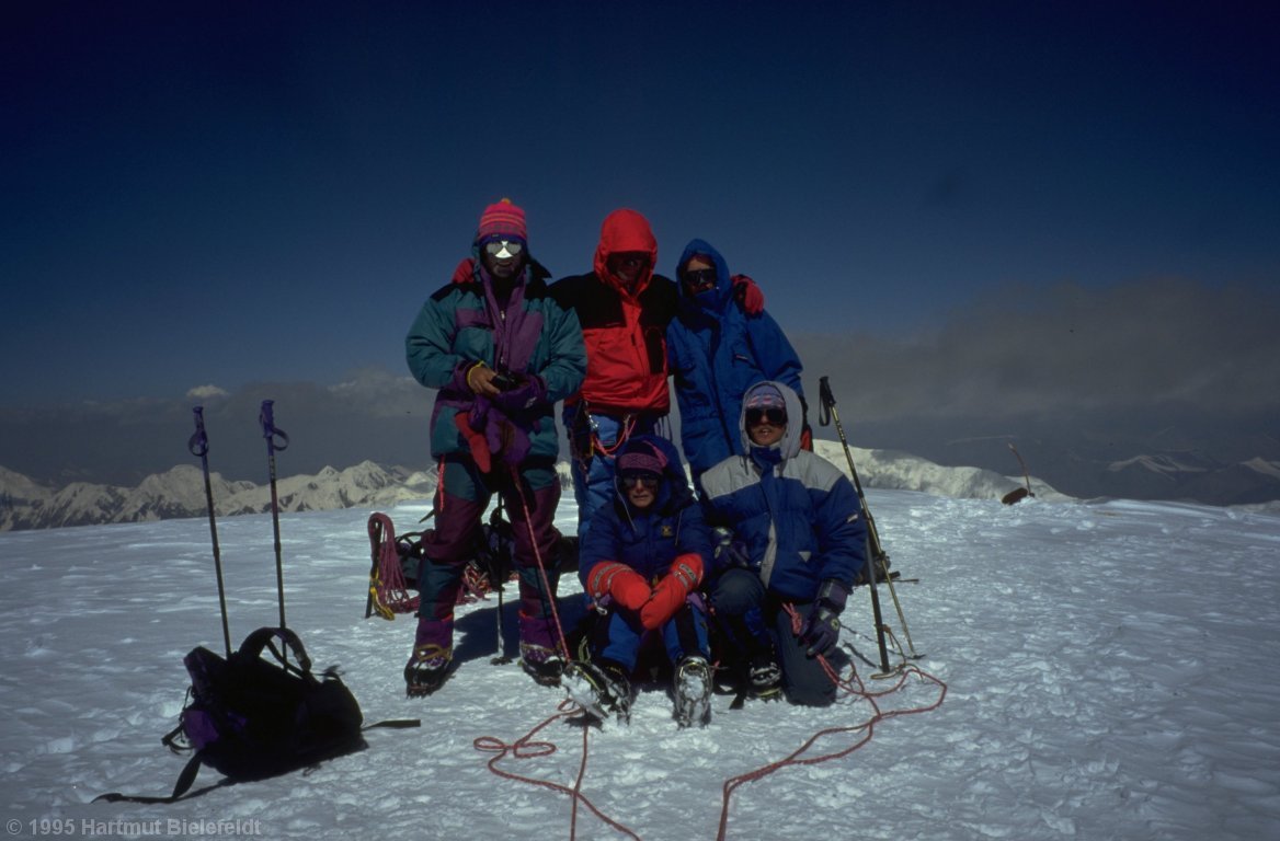 Peak Chapaev North, 6095 m.