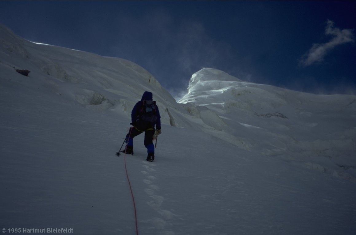 Hard ice and strong winds prohibit a success here, too.