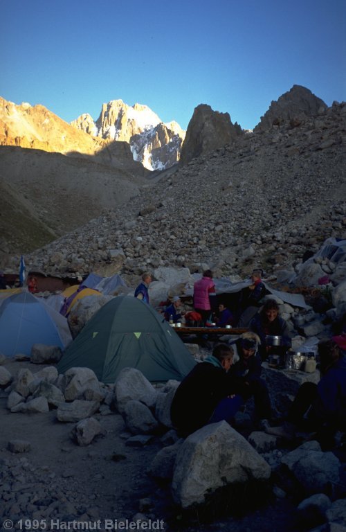 camp Ak-Say at 3400 m