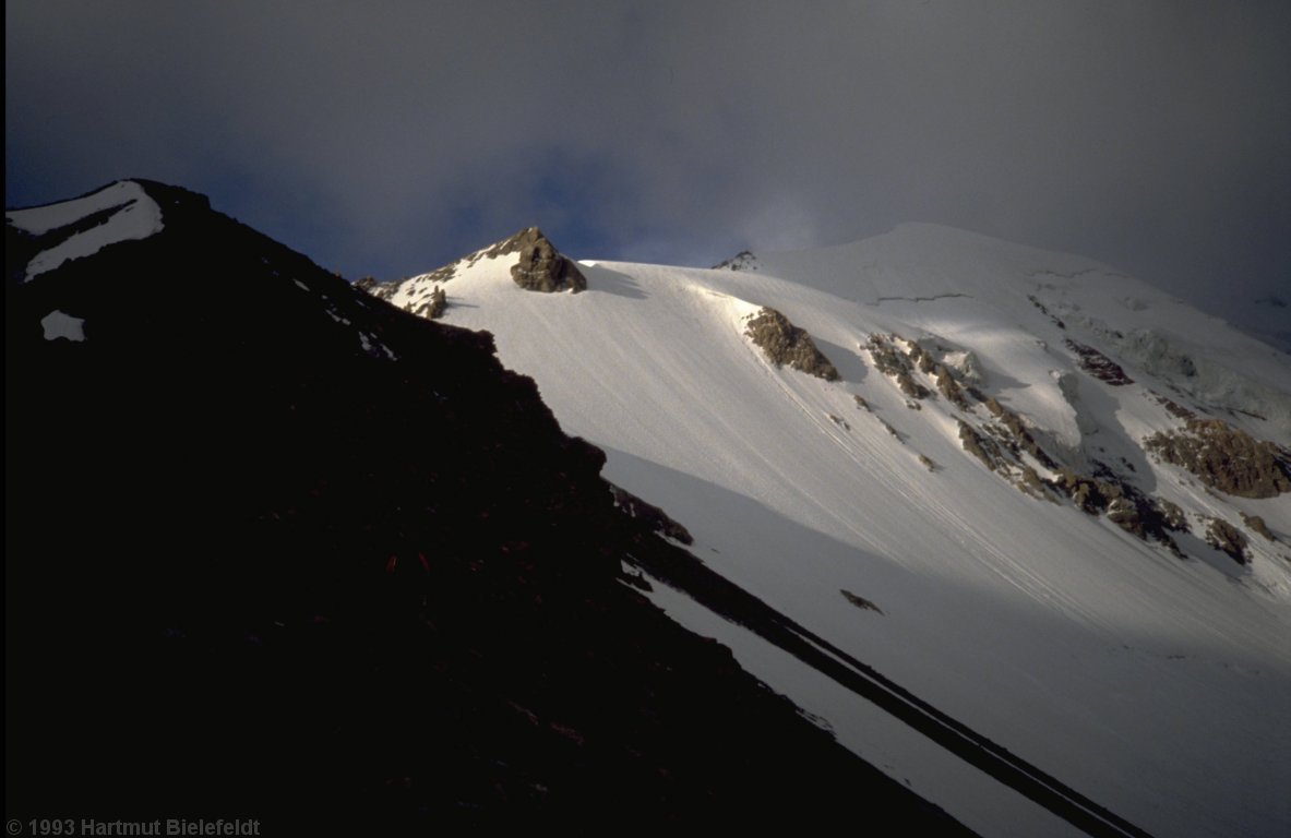 at Peak Petrovski (4829 m)