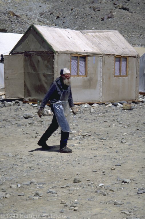 Eine der wichtigsten Personen im Basislager, denn...