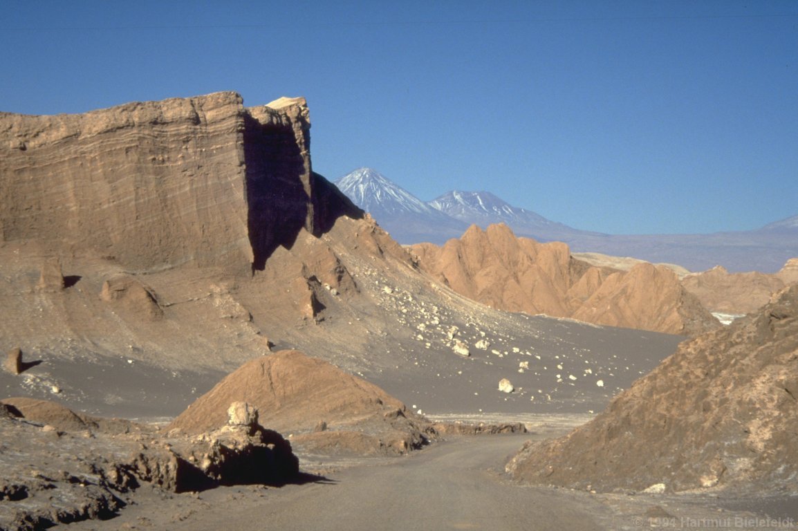 Valle de la Luna, hinten der Licancábur