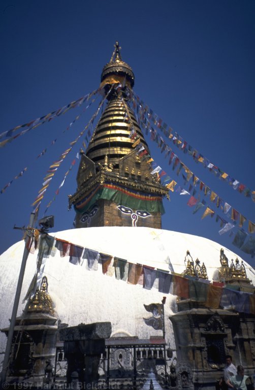Die Stupa von Swayambunath