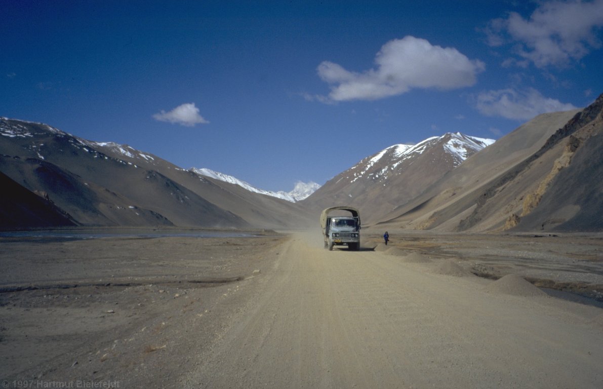 on the way in the Tibetan highland
