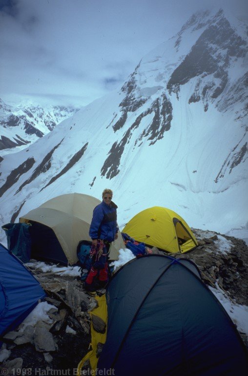 Camp 1 at 4750 m is a nice place.