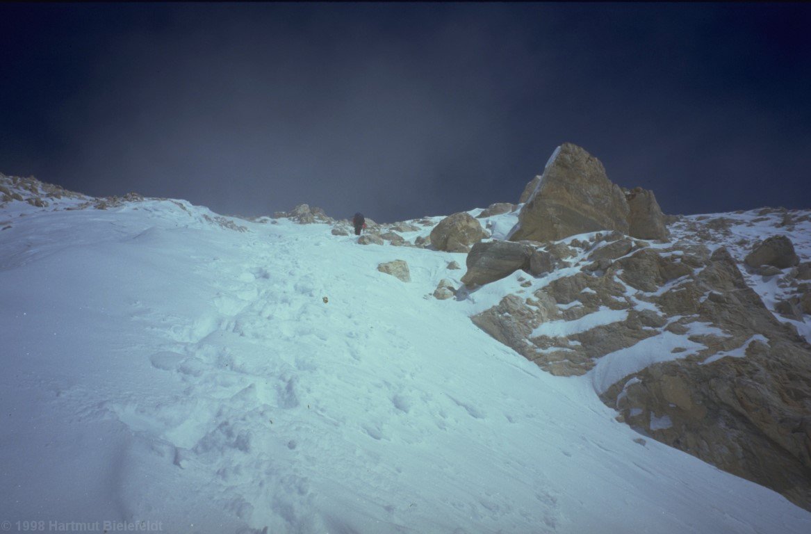 The summit slopes are very monotoneous.