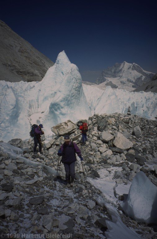 The trail is very rough